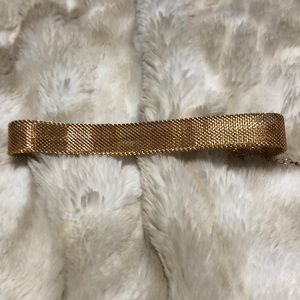 Gold chain linked choker